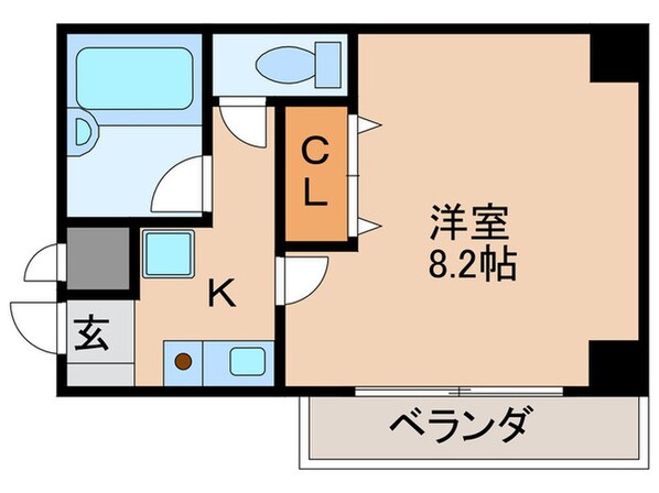 アルビオン新北野の物件間取画像